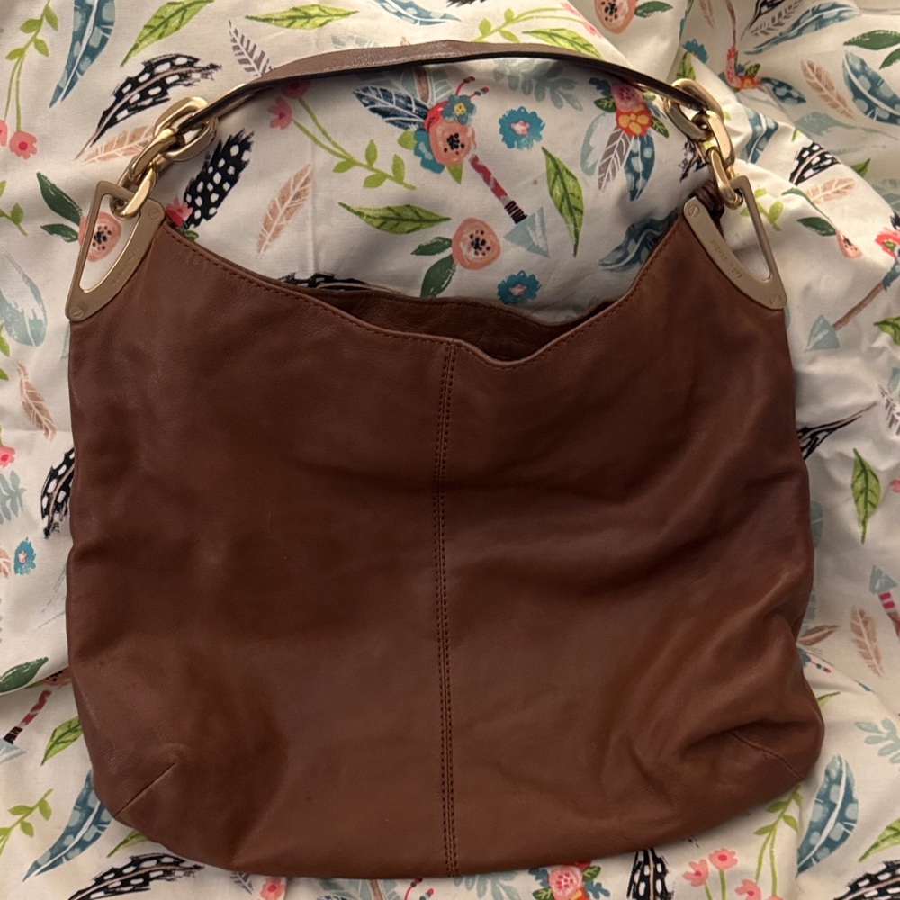 Brown Leather Hobo Bag and wallet
